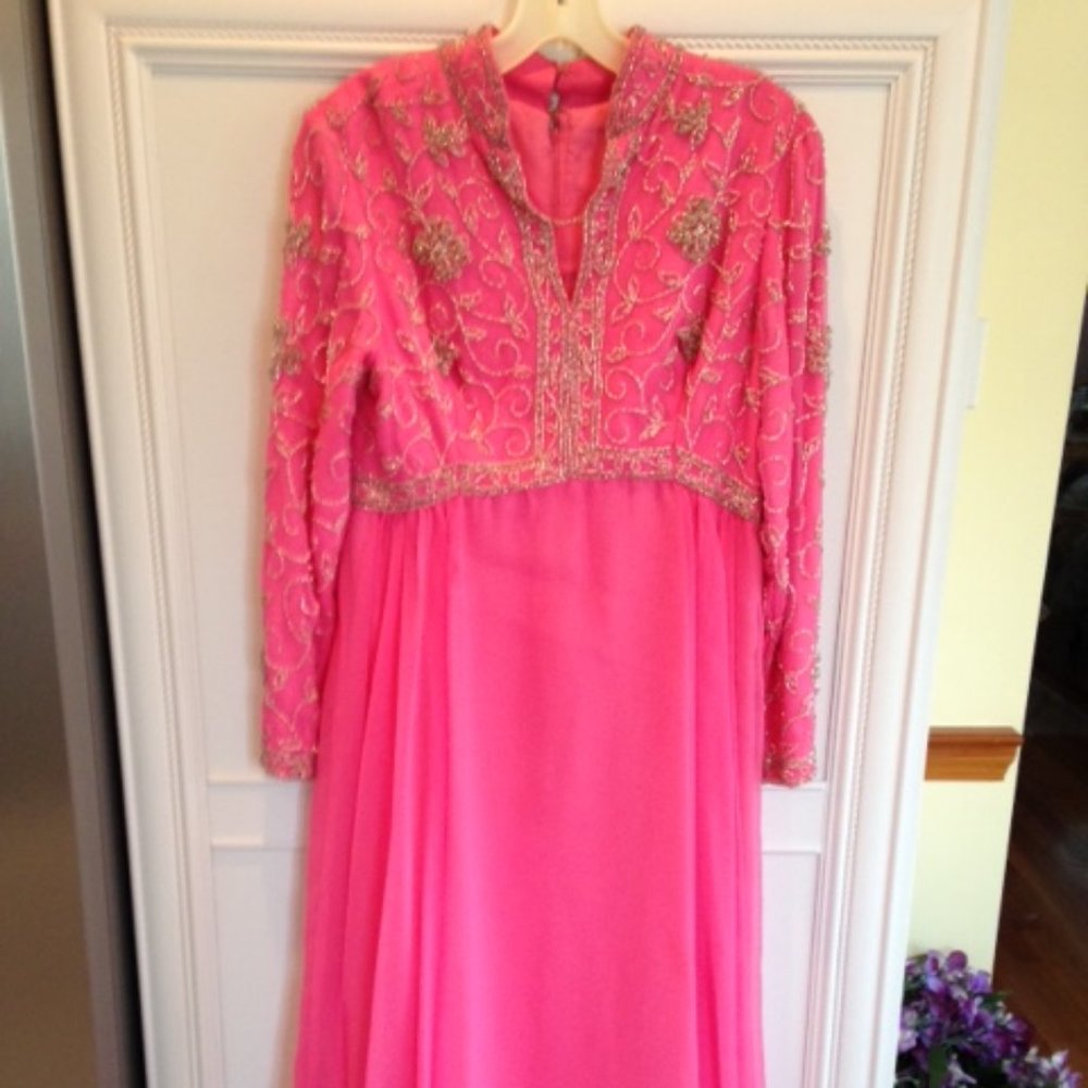 Mother of the Bride Gown. Hot Pink